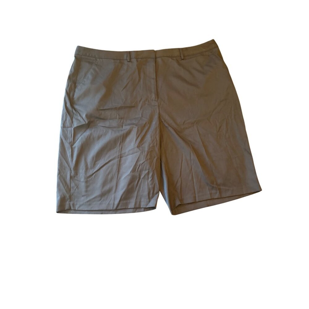 Greg Norman Women Essentials Black Shorts Sz 24 Moisture-Wicking Comfort Stretch